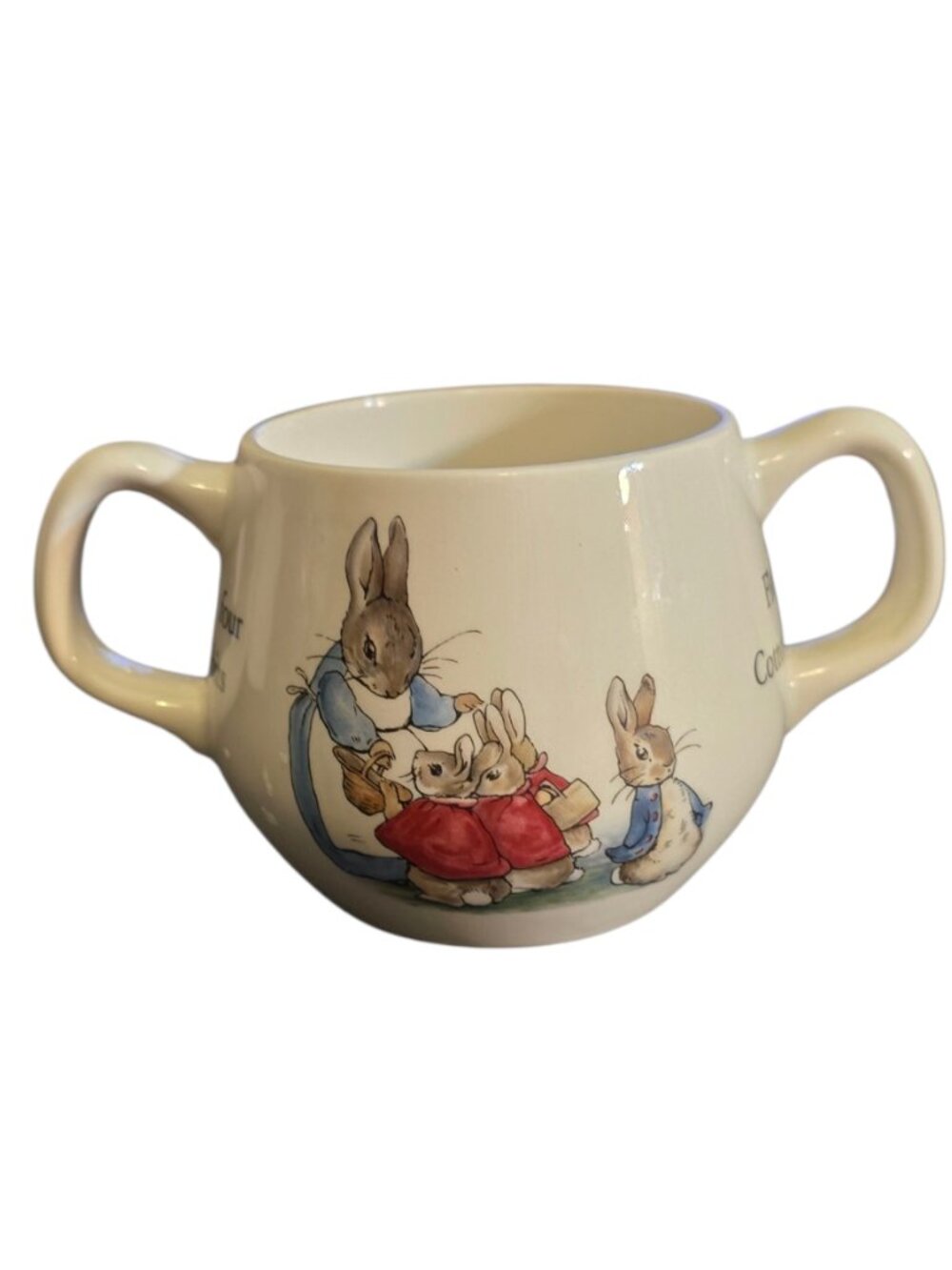 Vintage Wedgwood Peter Rabbit Beatrix Potter Double Handle Child’s Cup England